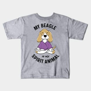 My Beagle Is My Spirit Animal Beagle Lover Gifts Kids T-Shirt